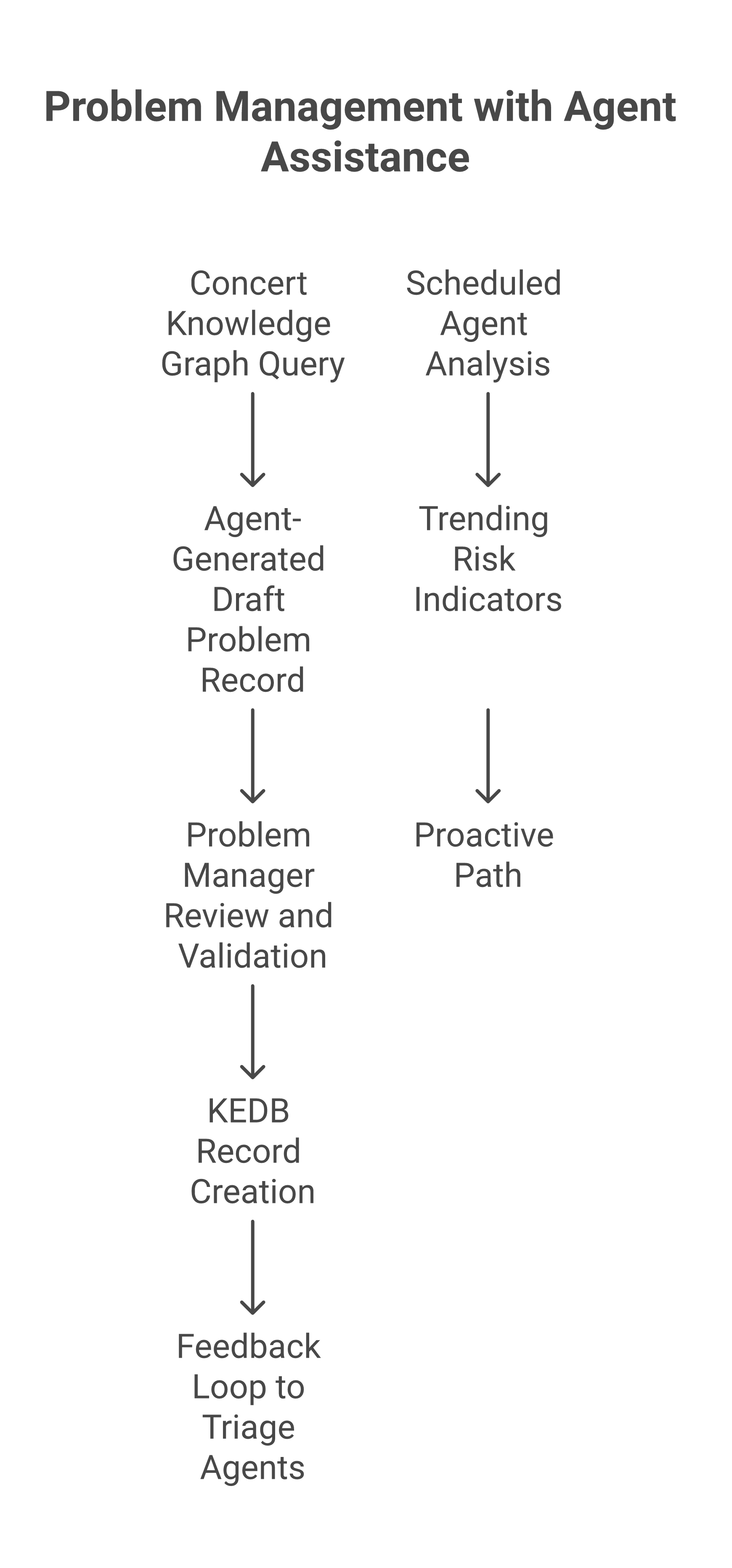 Problem management with agent assistance